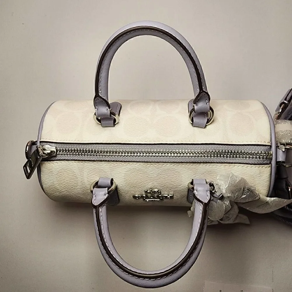 NWT Coach CB874 Lacey Crossbody In Signature Canvas Chalk Mist Purple